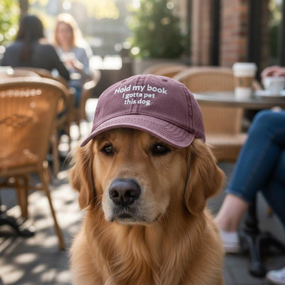 Funny Dog Lover Hat, Embroidered Vintage Baseball Cap