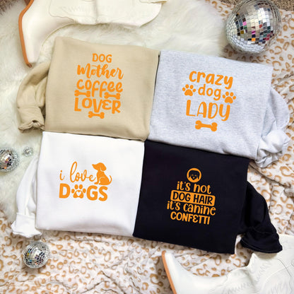 Funny Dog Lover Sweatshirt, Gildan 18000 Cotton