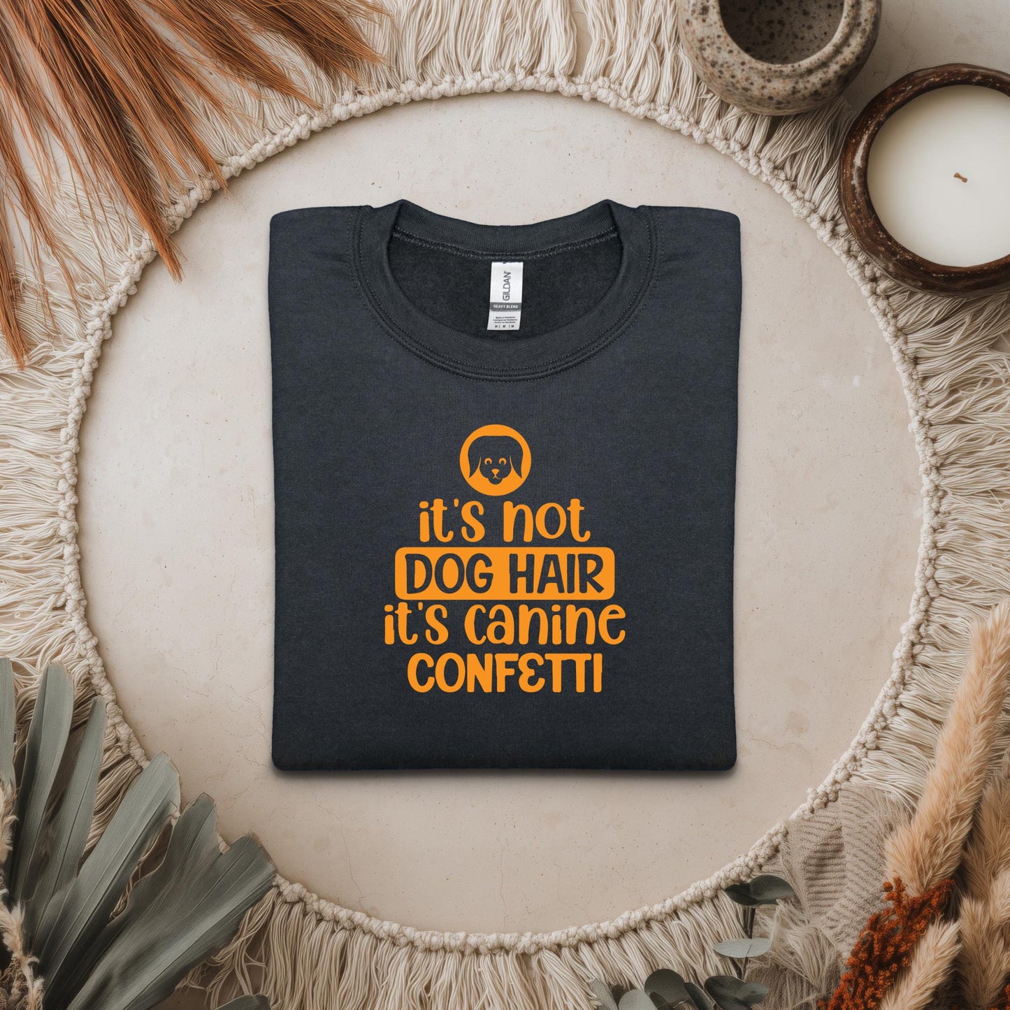 Funny Dog Lover Sweatshirt, Gildan 18000 Cotton