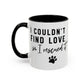Rescue Pet Paw Ceramic Mug, I Couldn't Find Love So I Rescued It