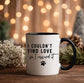 Rescue Pet Paw Ceramic Mug, I Couldn't Find Love So I Rescued It