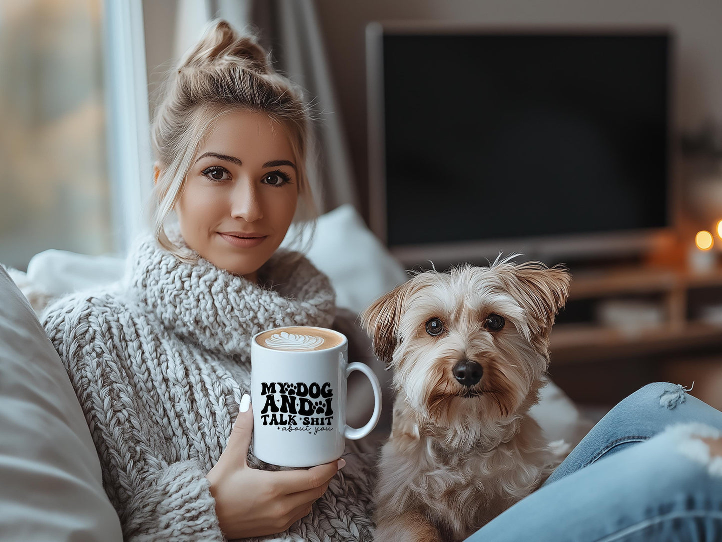 Dog Lover Mug Ceramic White: 11oz or 15oz Funny Sarcastic Coffee Mug