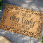 A Crazy Dog Lady Lives Here Doormat |  Paw Print Best Dog Mom Mat