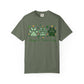 Dog Paw Prints St. Patrick's Day T-shirt | Shamrock Paw Print St Patrick Tee; Lucky Paw Print