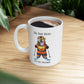 I'm Just Here for the Medals Skiing Yellow Labrador Mug; Apres ski gift