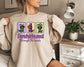 Dachshund Through the Beads Sweatshirt | Mardi Gras Dachshund Crewneck