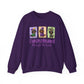 Dachshund Through the Beads Sweatshirt | Mardi Gras Dachshund Crewneck