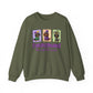 Dachshund Through the Beads Sweatshirt | Mardi Gras Dachshund Crewneck