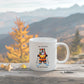 I'm Just Here for the Medals Skiing Bulldog Mug | Apres Ski Gift