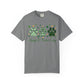 Dog Paw Prints St. Patrick's Day T-shirt | Shamrock Paw Print St Patrick Tee; Lucky Paw Print