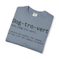 Dog-tro-vert Definition T-Shirt | Dog Lover Typography Tee; Dog Lover Tee